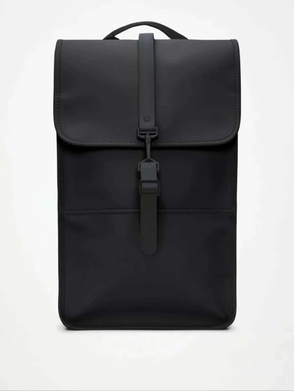 Rains Black Minimal Backpack New Without Tags